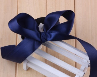 Sweet Bow Bun Multicolor Headdress Flower Hair Band Donut